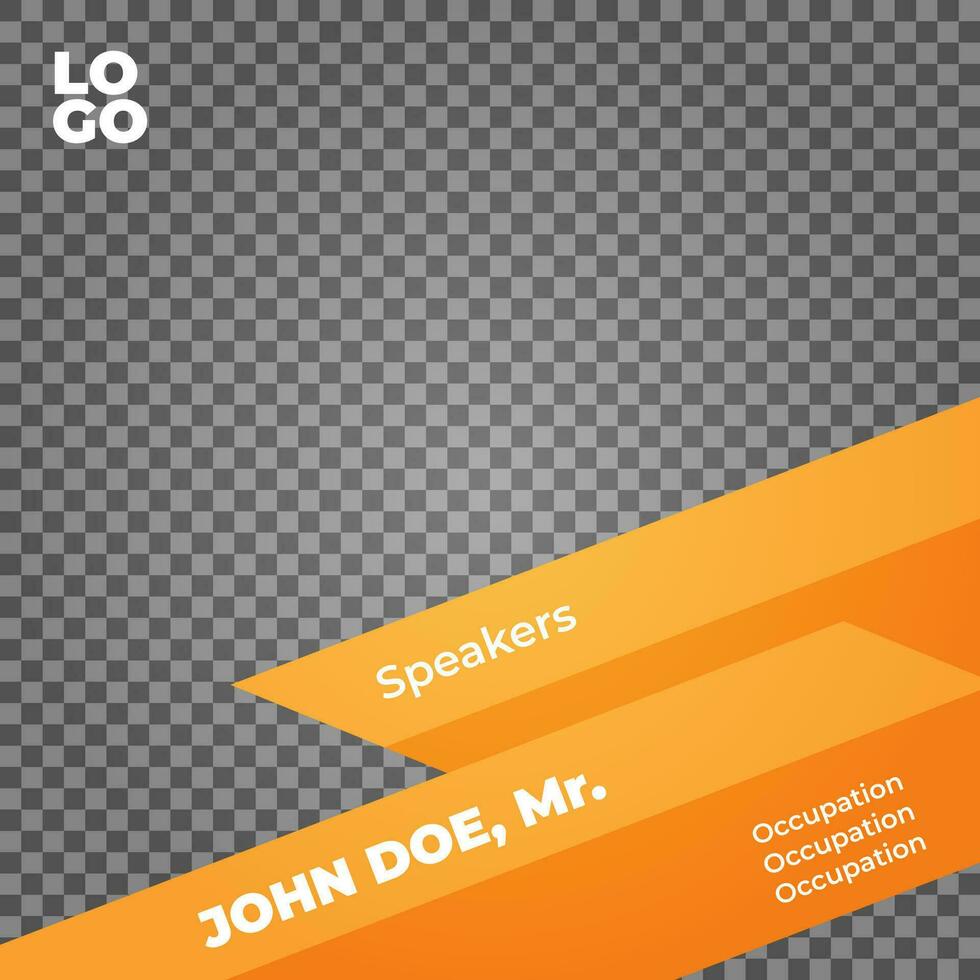 Social media post square template background for seminar education vector