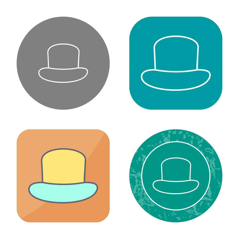 icono de vector de sombrero