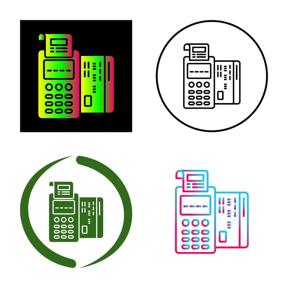 Pos Terminal Vector Icon