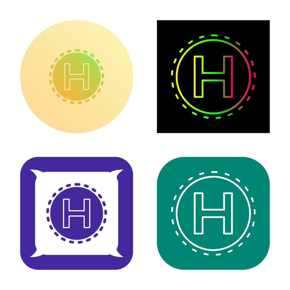 Helipad Vector Icon