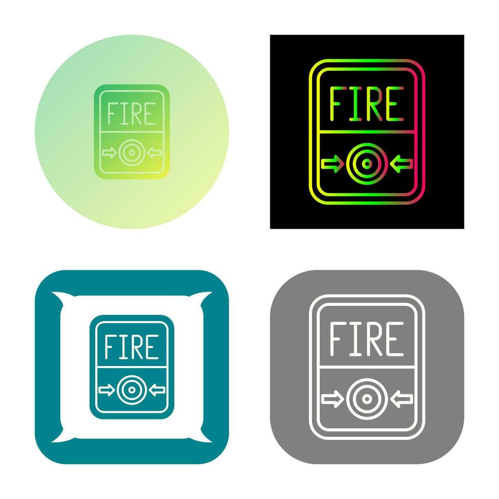 Fire Button Vector Icon