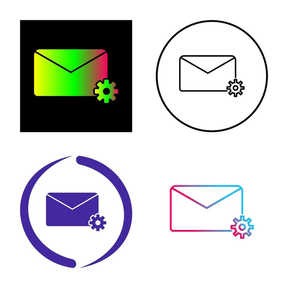 Message Settings Vector Icon