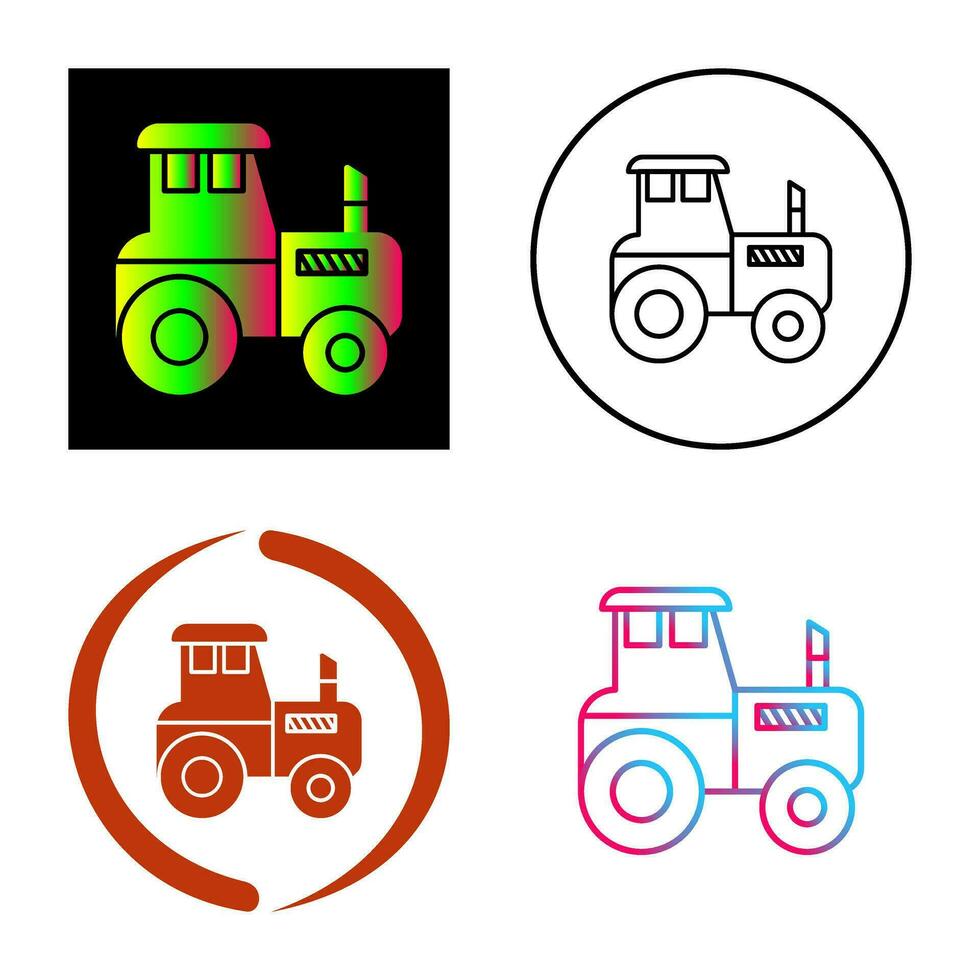 icono de vector de tractor