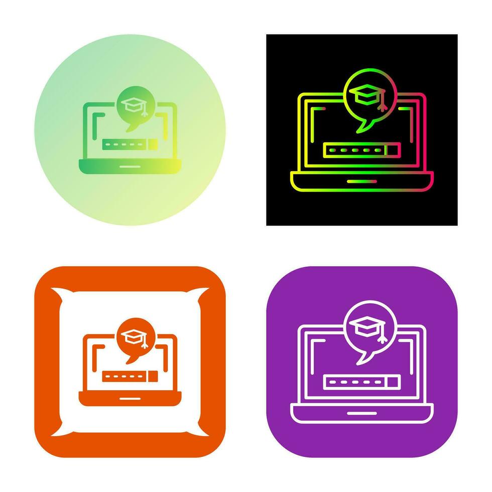 Digital Learning Vector Icon