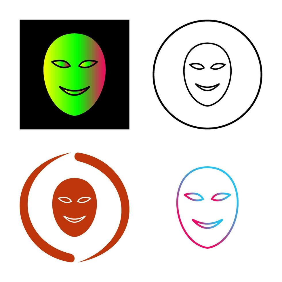 Ancient Face Mask Vector Icon