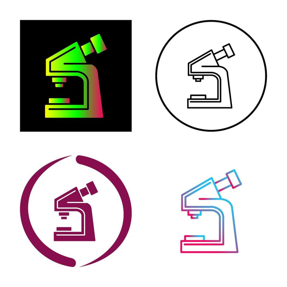 icono de vector de microscopio