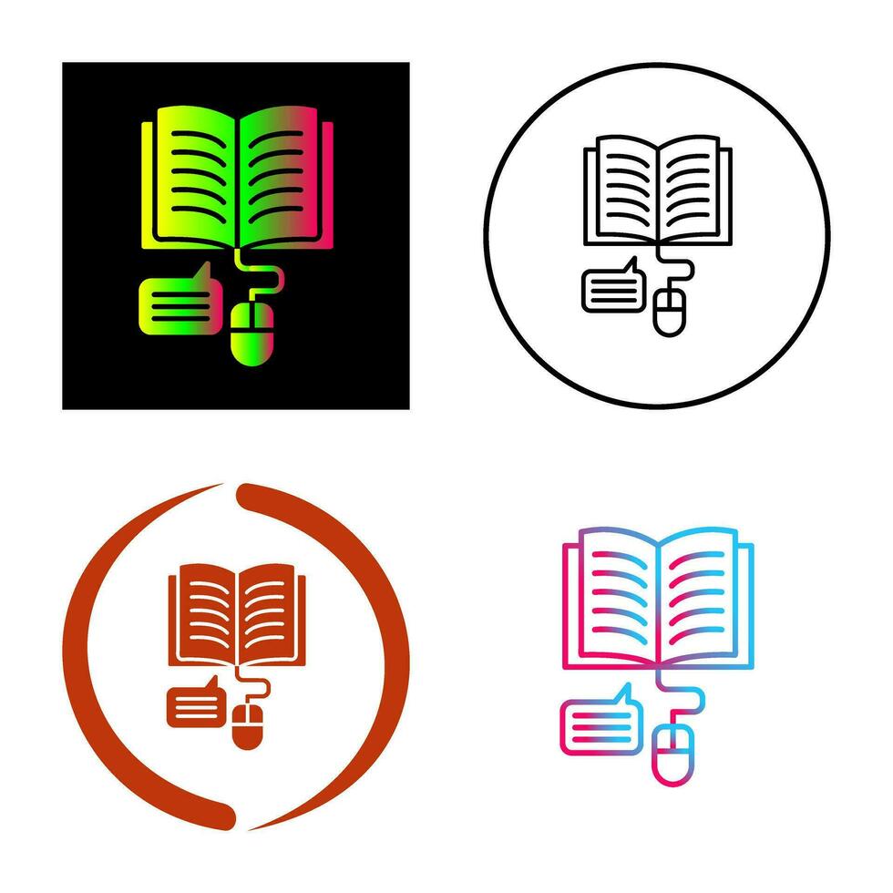 Online Learning Vector Icon