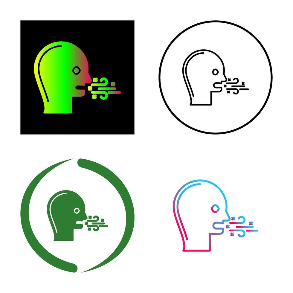 Bad Breath Vector Icon