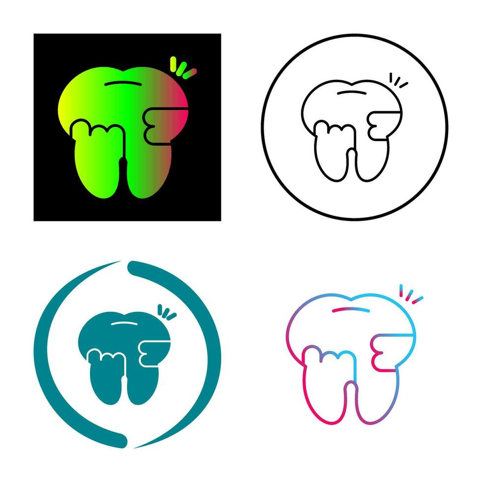 Toothache And Plaque Vector Icon
