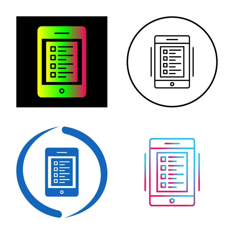 Online Test Vector Icon