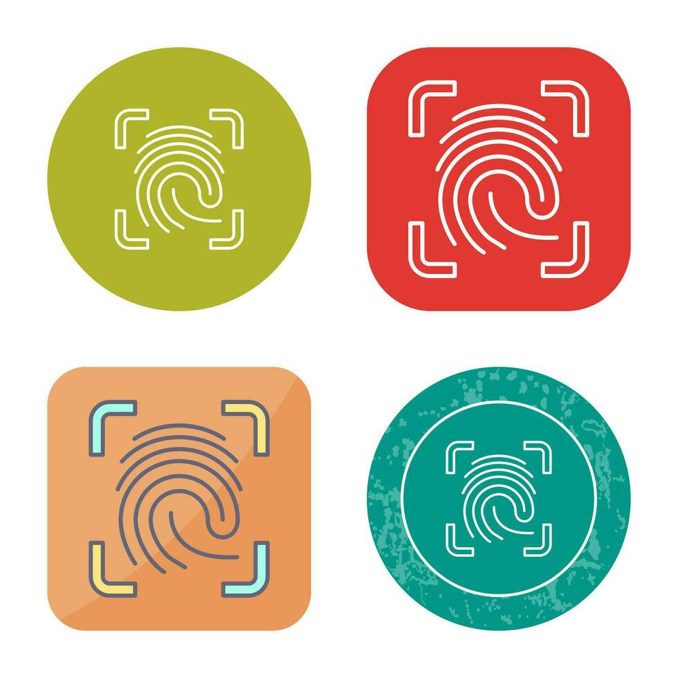 Finger Print Vector Icon