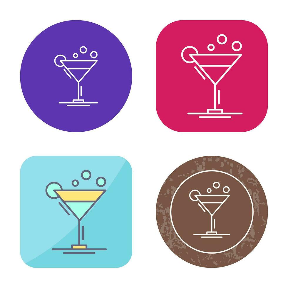 icono de vector de coctel