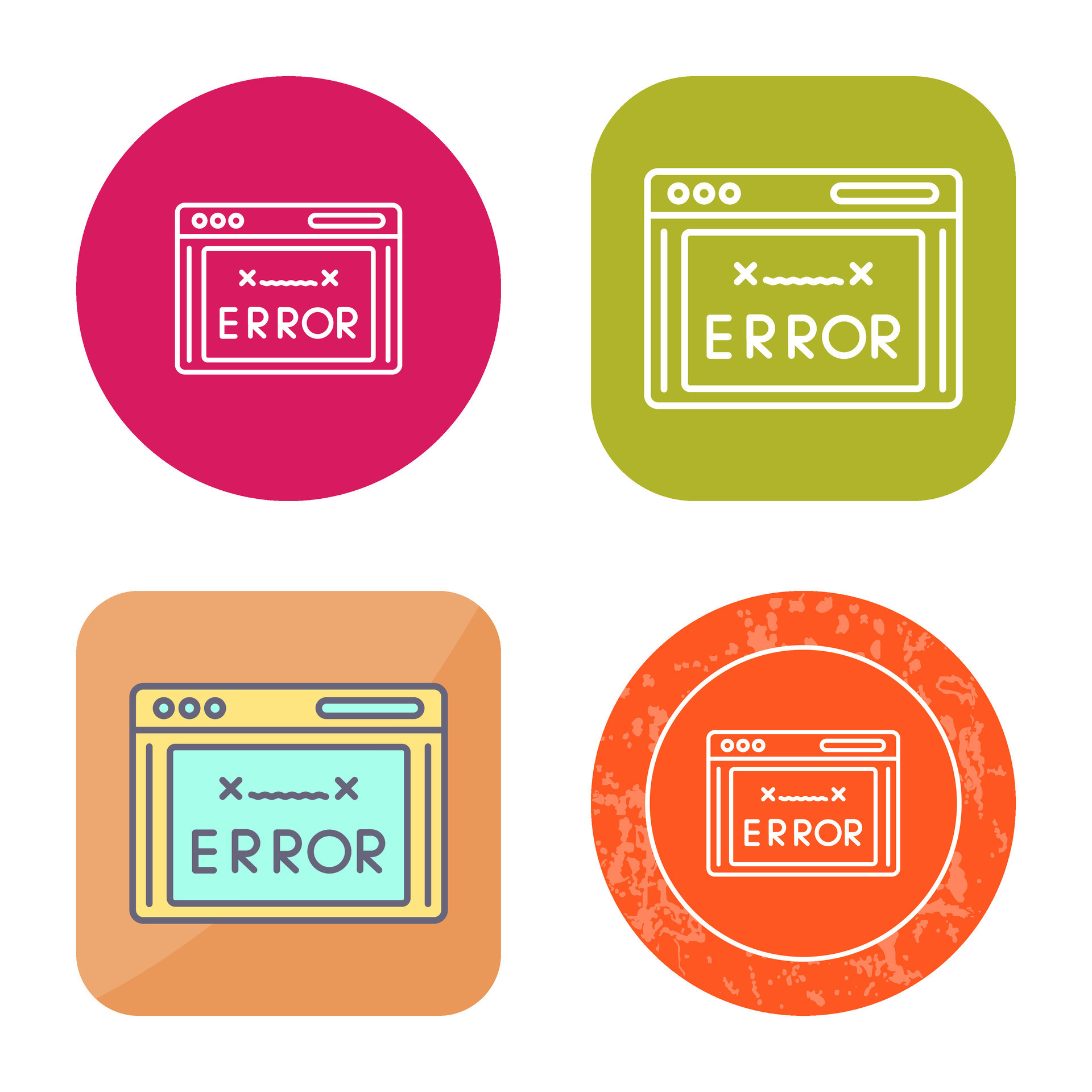 Error Code Vector Icon 34588483 Vector Art at Vecteezy