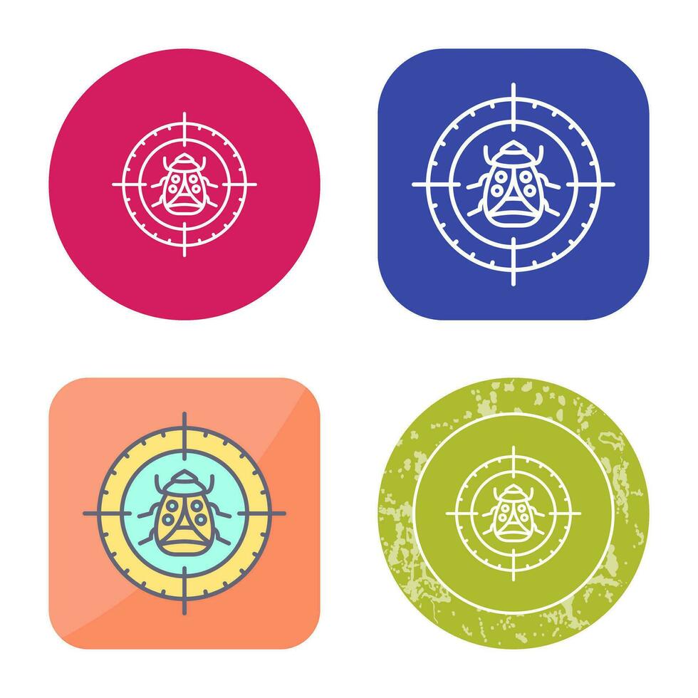 Bug Target Vector Icon