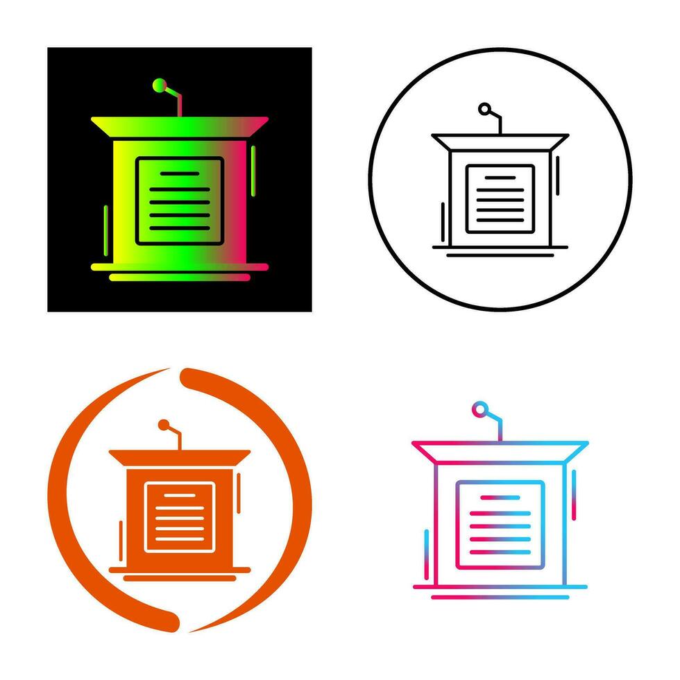 Podium Vector Icon