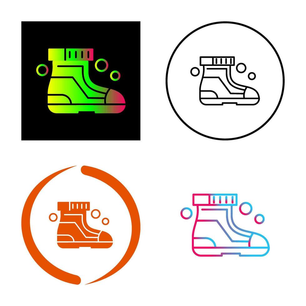 Ski Boots Vector Icon