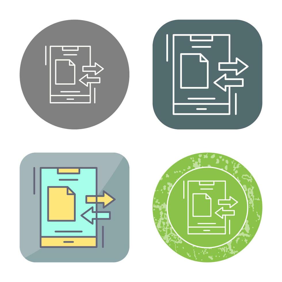 icono de vector de transferencia de datos