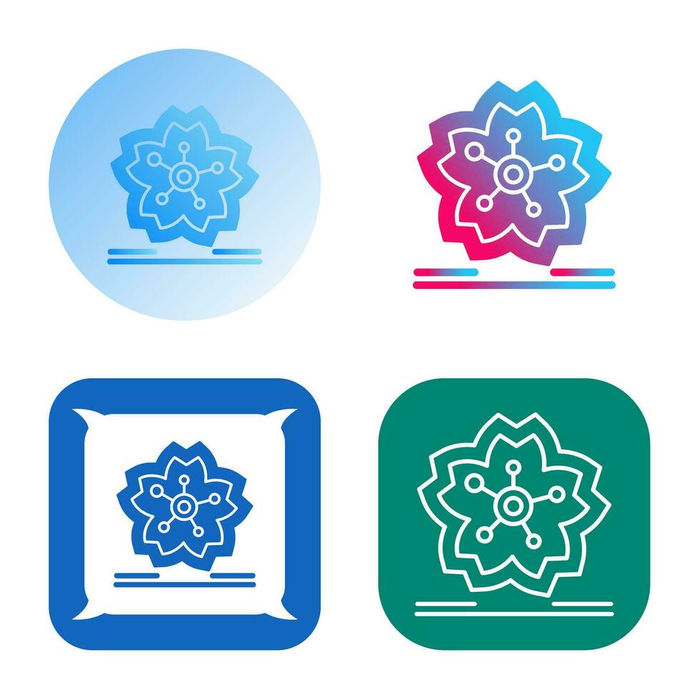 Cherry Blossom Vector Icon