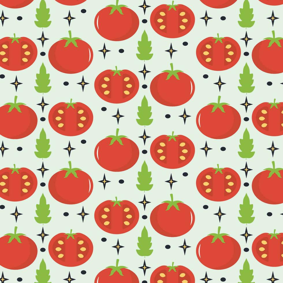 Vector tomato pattern