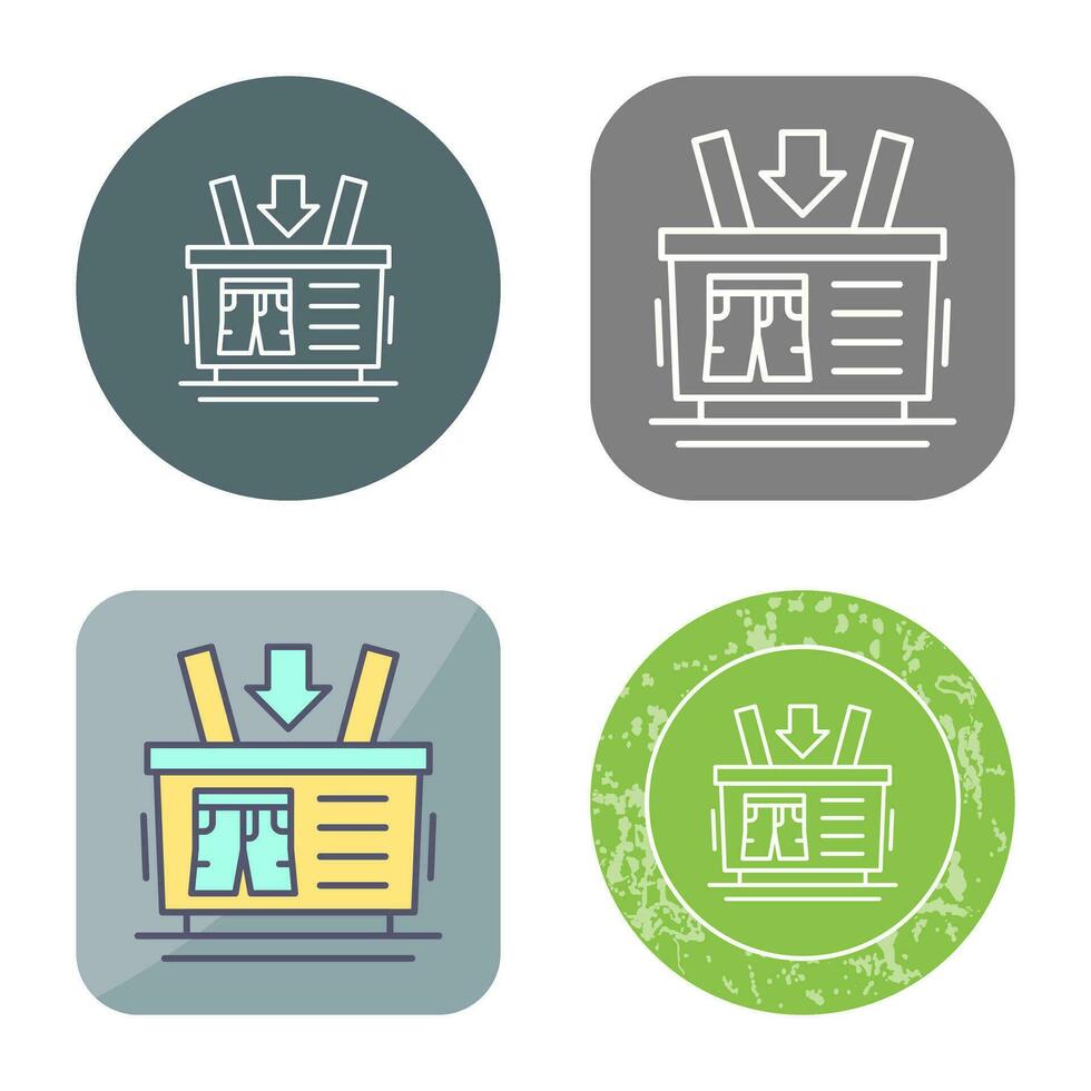 Shopping Basket Vector Icon