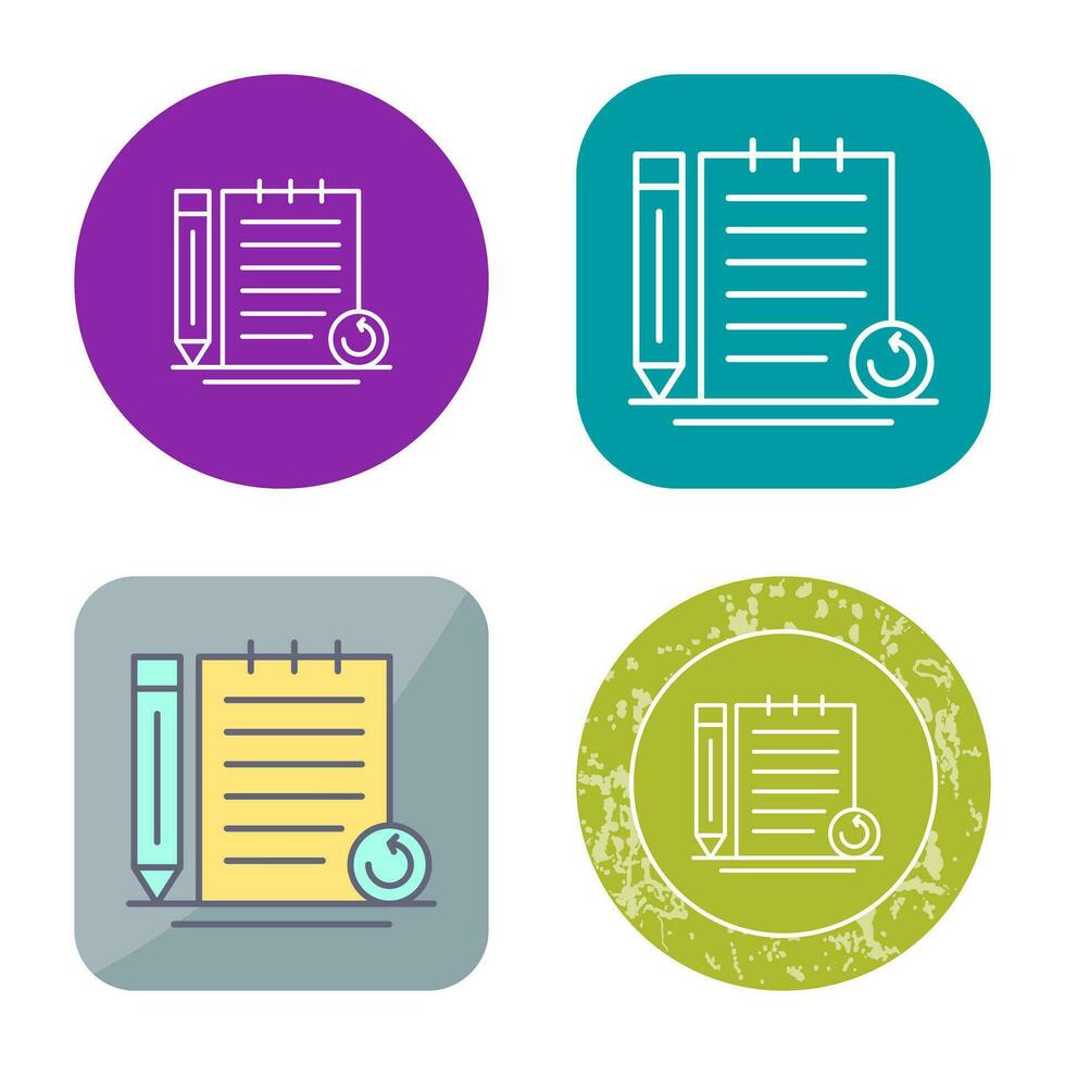 Rechecked Notes Vector Icon