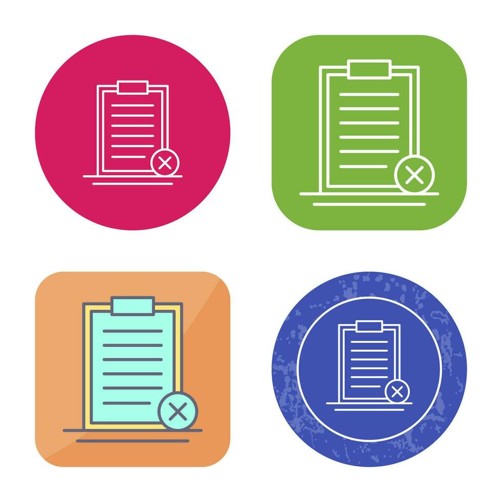 Rejected Vector Icon