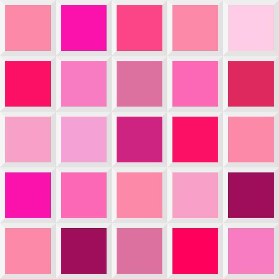 Shade of rose, color shades, seamless pattern, tile palette color design scheme, decorative tile, design element vector