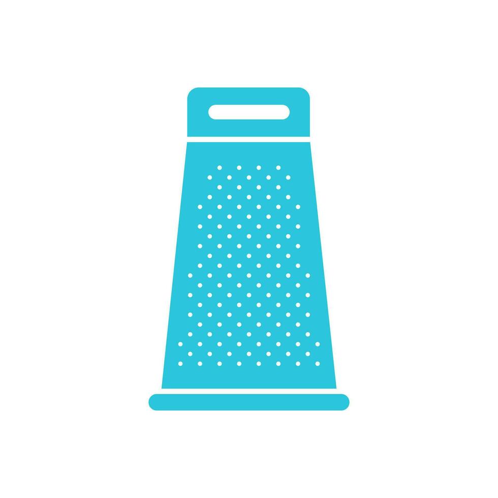 Hand grater icon sign, symbol. Flat design. Blue icon on white background. From blue icon set. vector