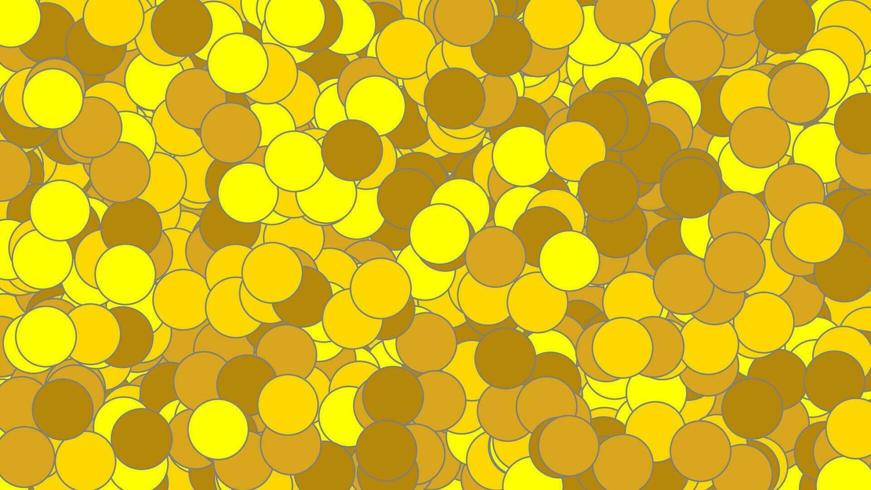 yellow golden shapes over yellow background vector