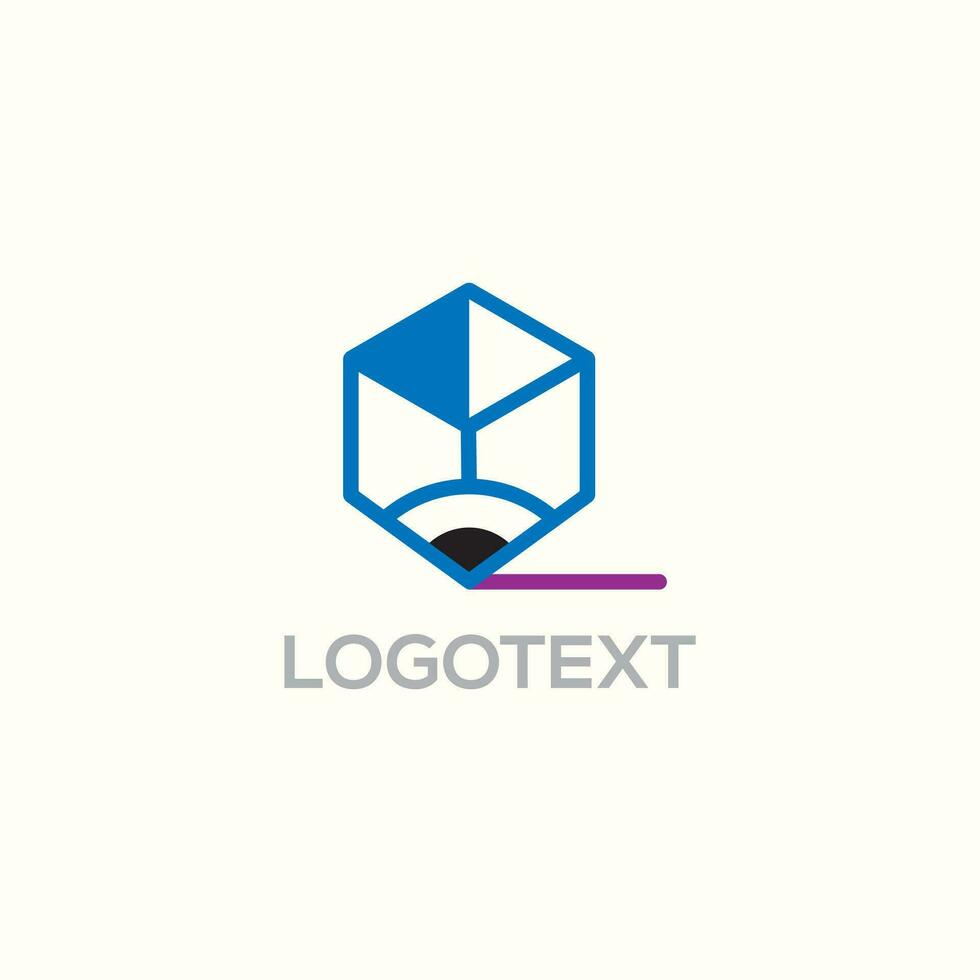 Pencil Box logo icon vector design