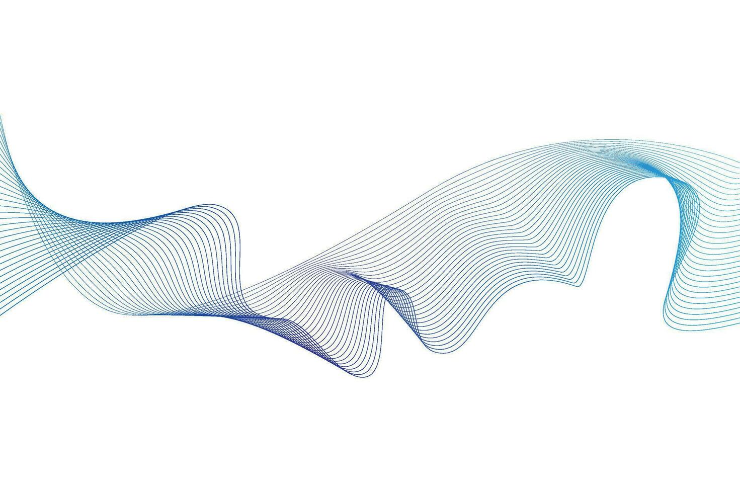 abstract flow wave lines background. Futuristic technology and science theme background vector