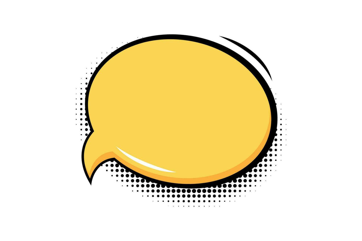 oval comic speech bubbles in pop art style vector