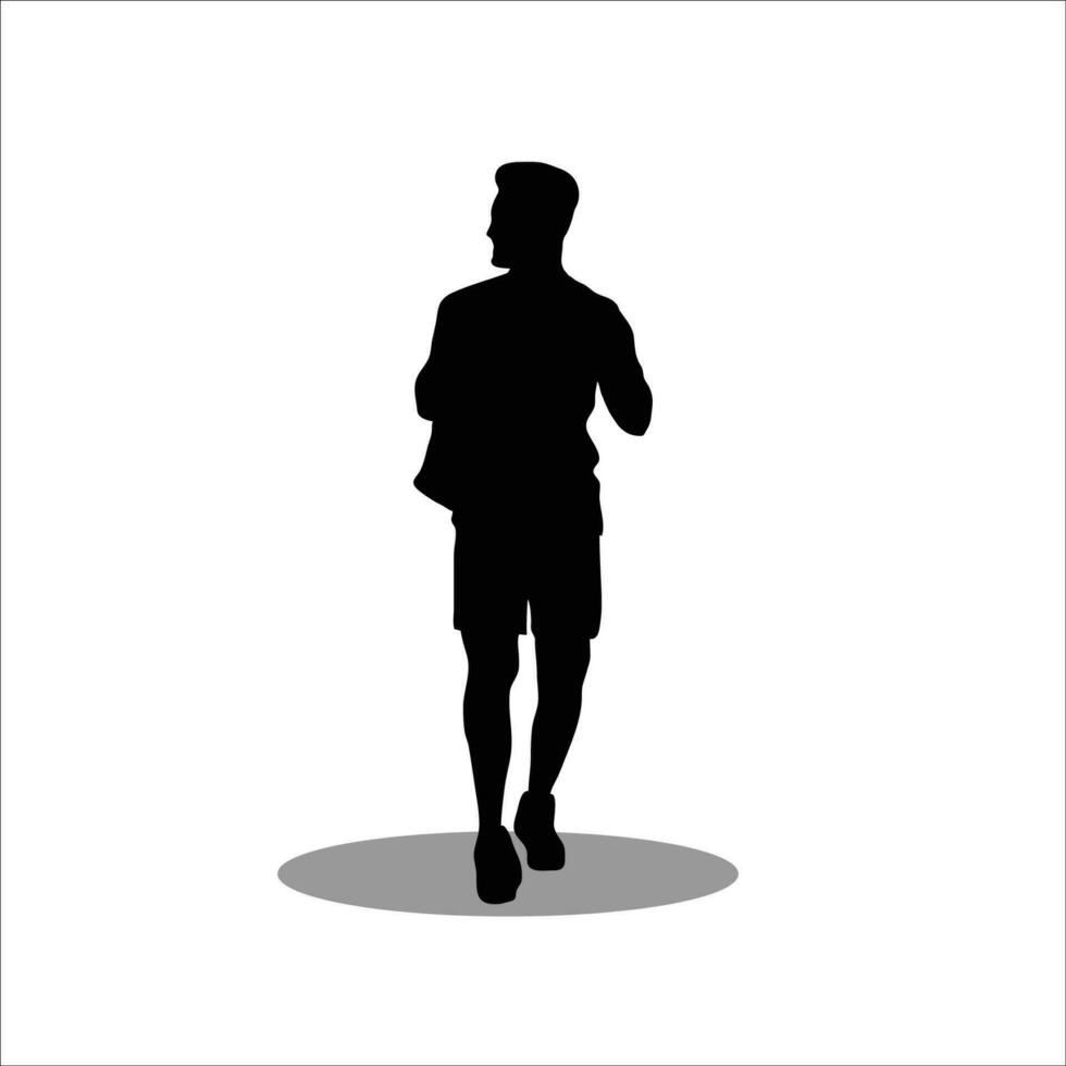 Men silhouette stock vector illustration