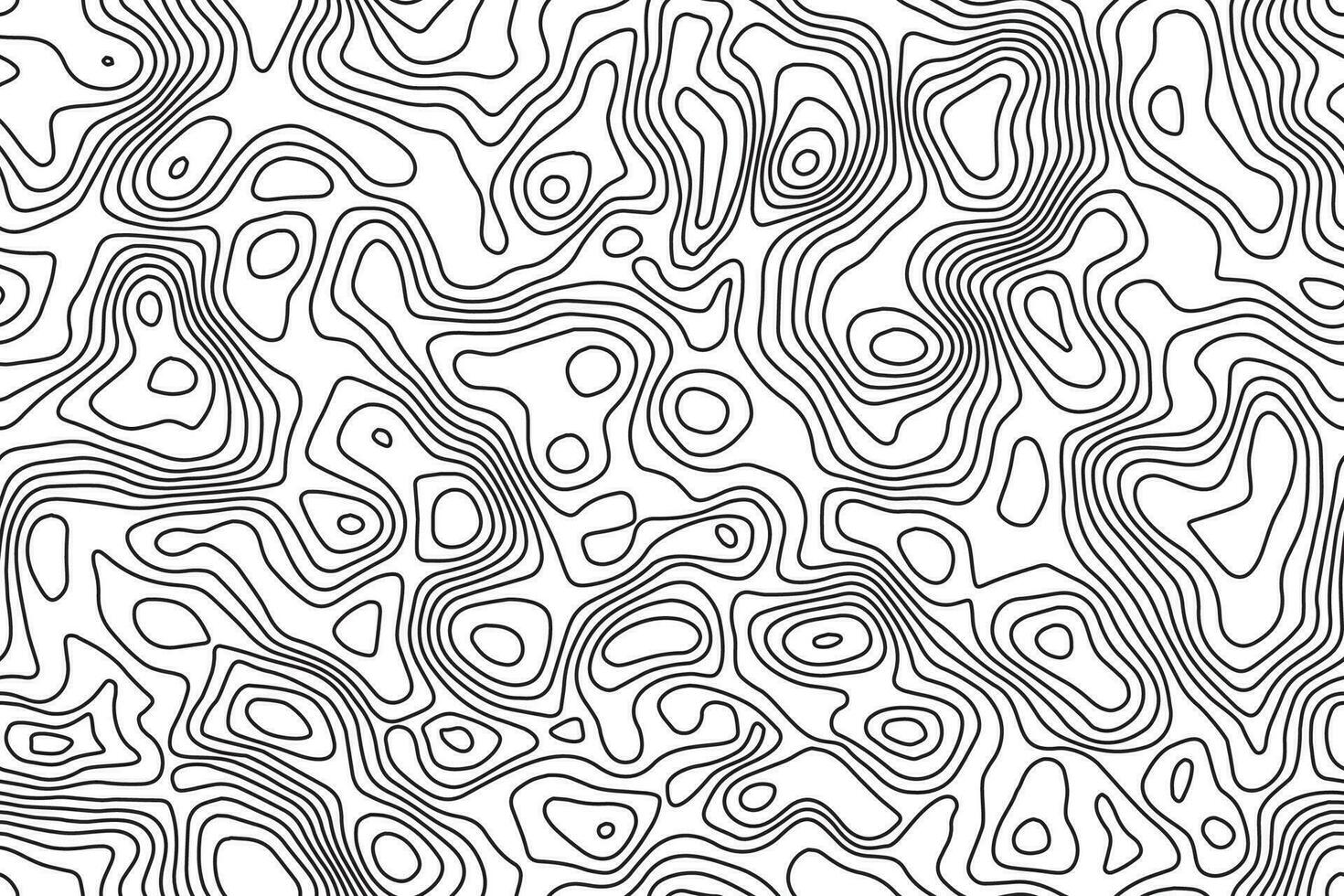 Seamless pattern topographic map background. vector