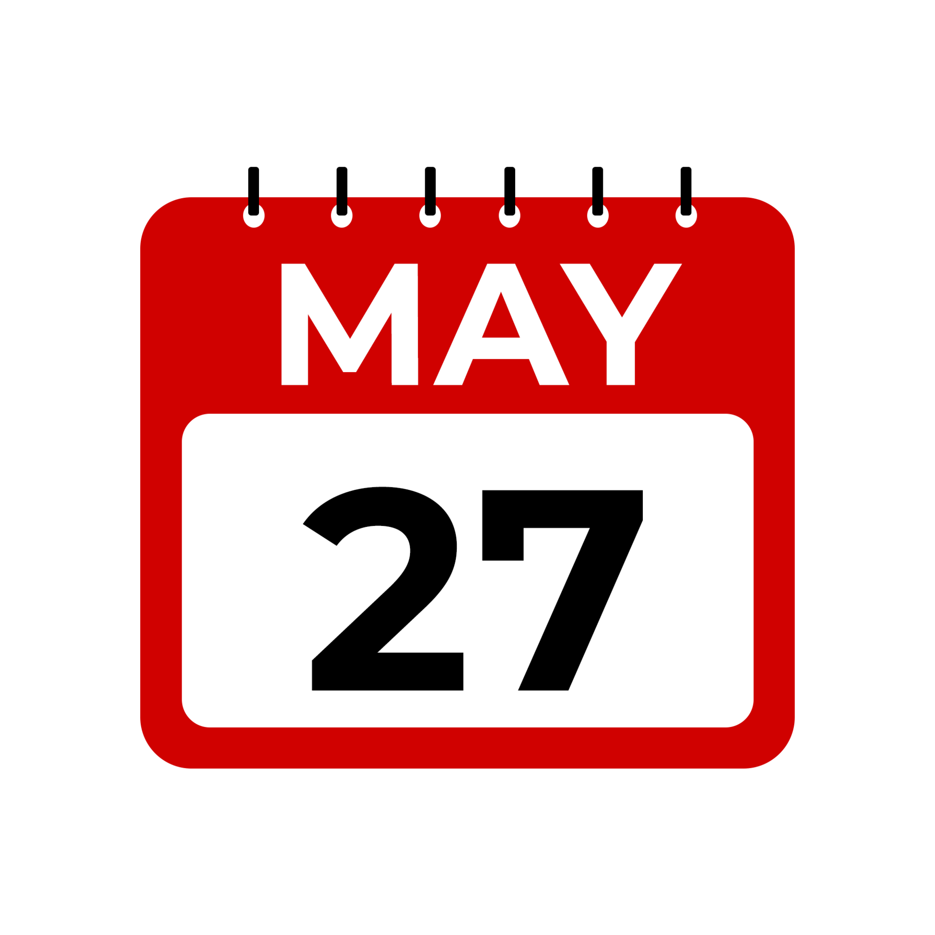 may 27 calendar reminder. 27 may daily calendar icon template. 34594562 PNG