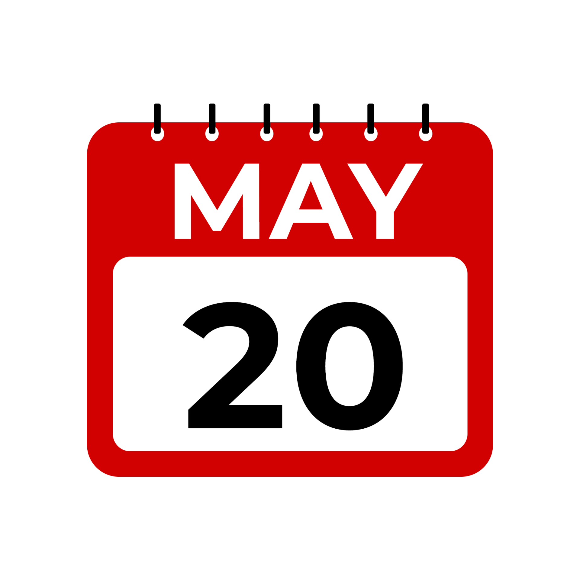 may 20 calendar reminder. 20 may daily calendar icon template. 34594593 PNG