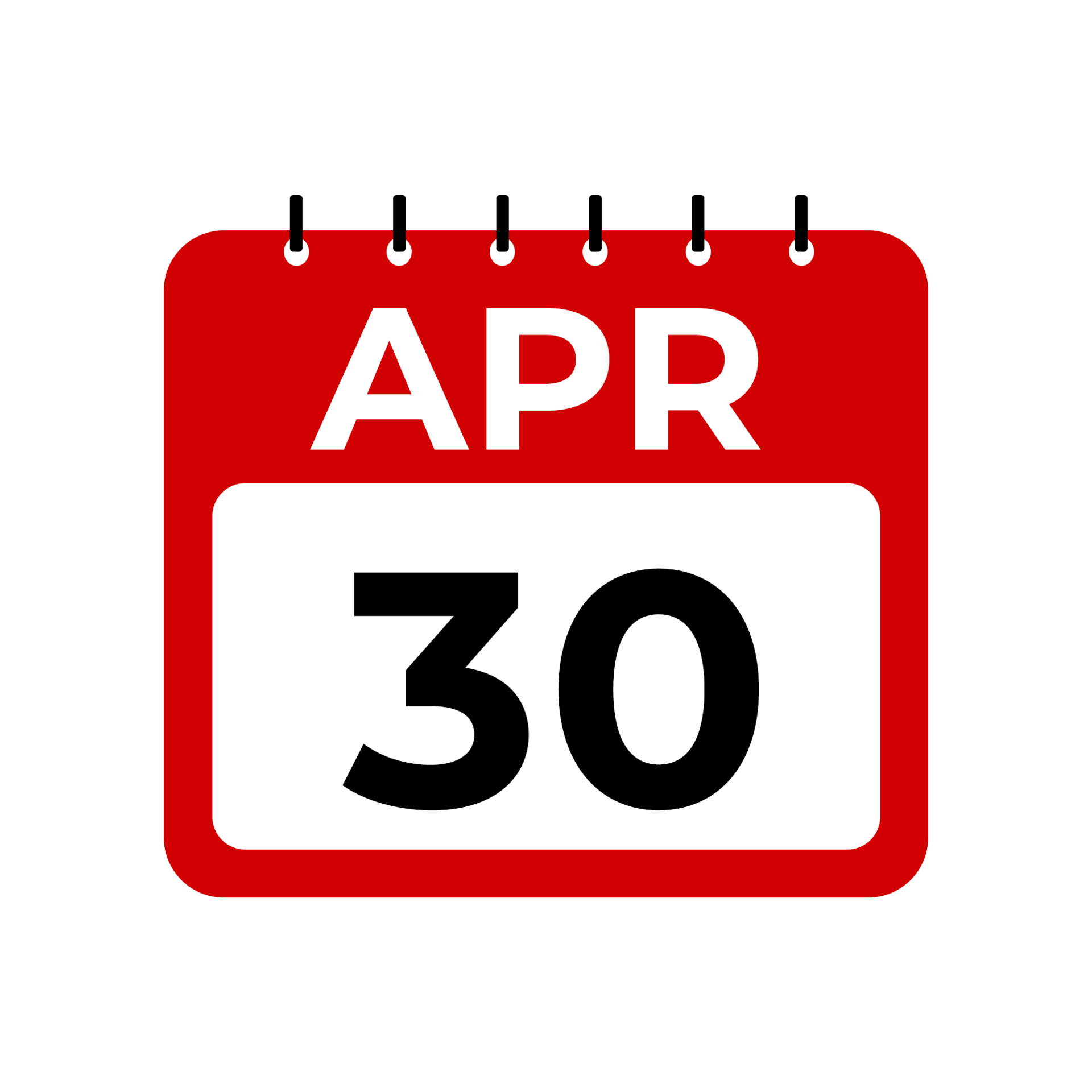 April 30 calendar reminder 30 April daily calendar icon template April 30 calendar reminder 30 April daily calendar icon template