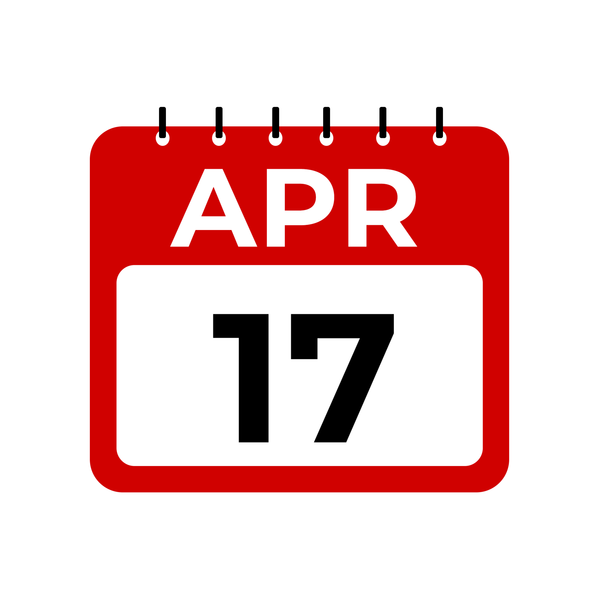 April 17 calendar reminder 17 April daily calendar icon template April 17 calendar reminder 17 April daily calendar icon template