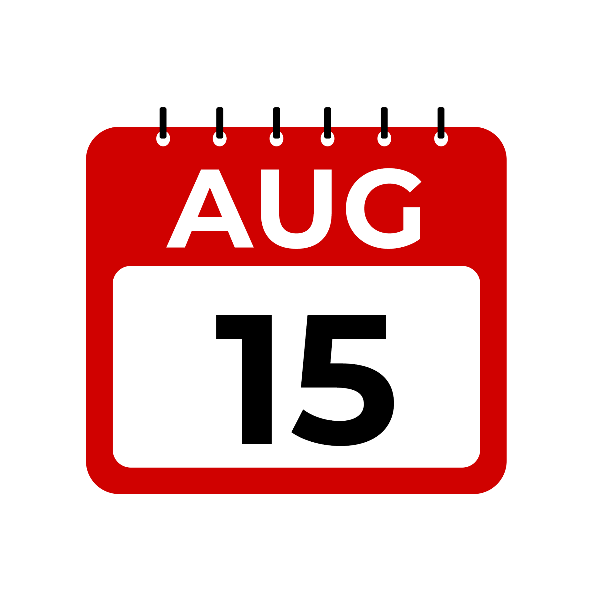 August 15 calendar reminder August 15 daily calendar icon template August 15 calendar reminder August 15 daily calendar icon template