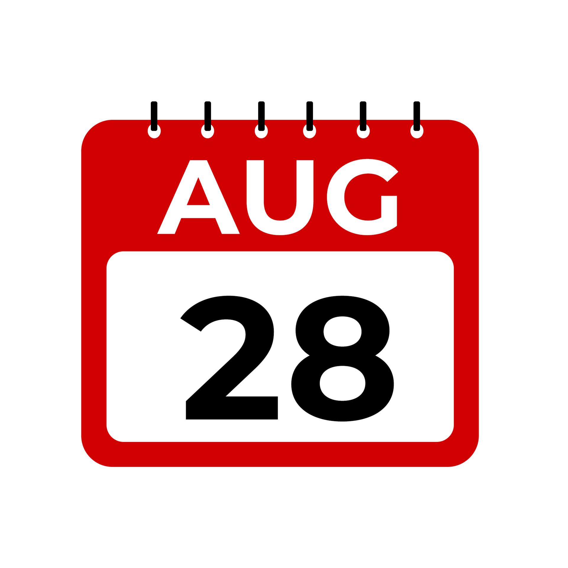 August 28 calendar reminder August 28 daily calendar icon template August 28 calendar reminder August 28 daily calendar icon template