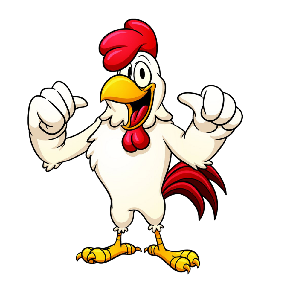 Rooster mascot characters logo with thumb up Rooster mascot logo with ...