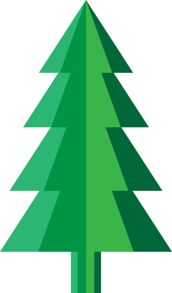 Christmas tree illustration elements decoration for design png