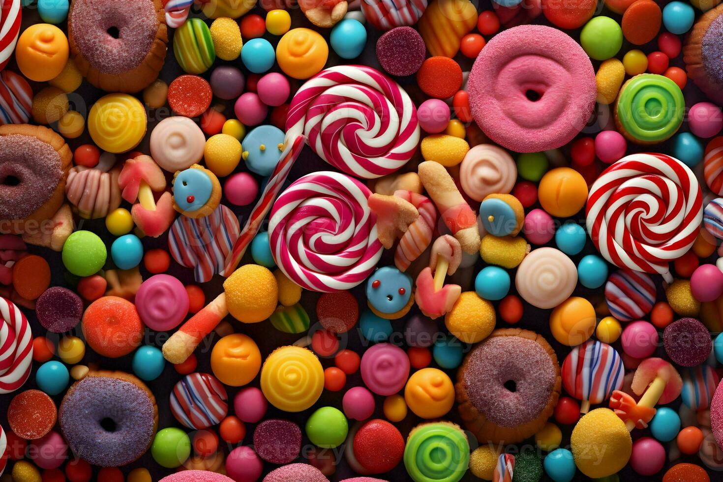 Sweets background. High quality. AI Generative photo