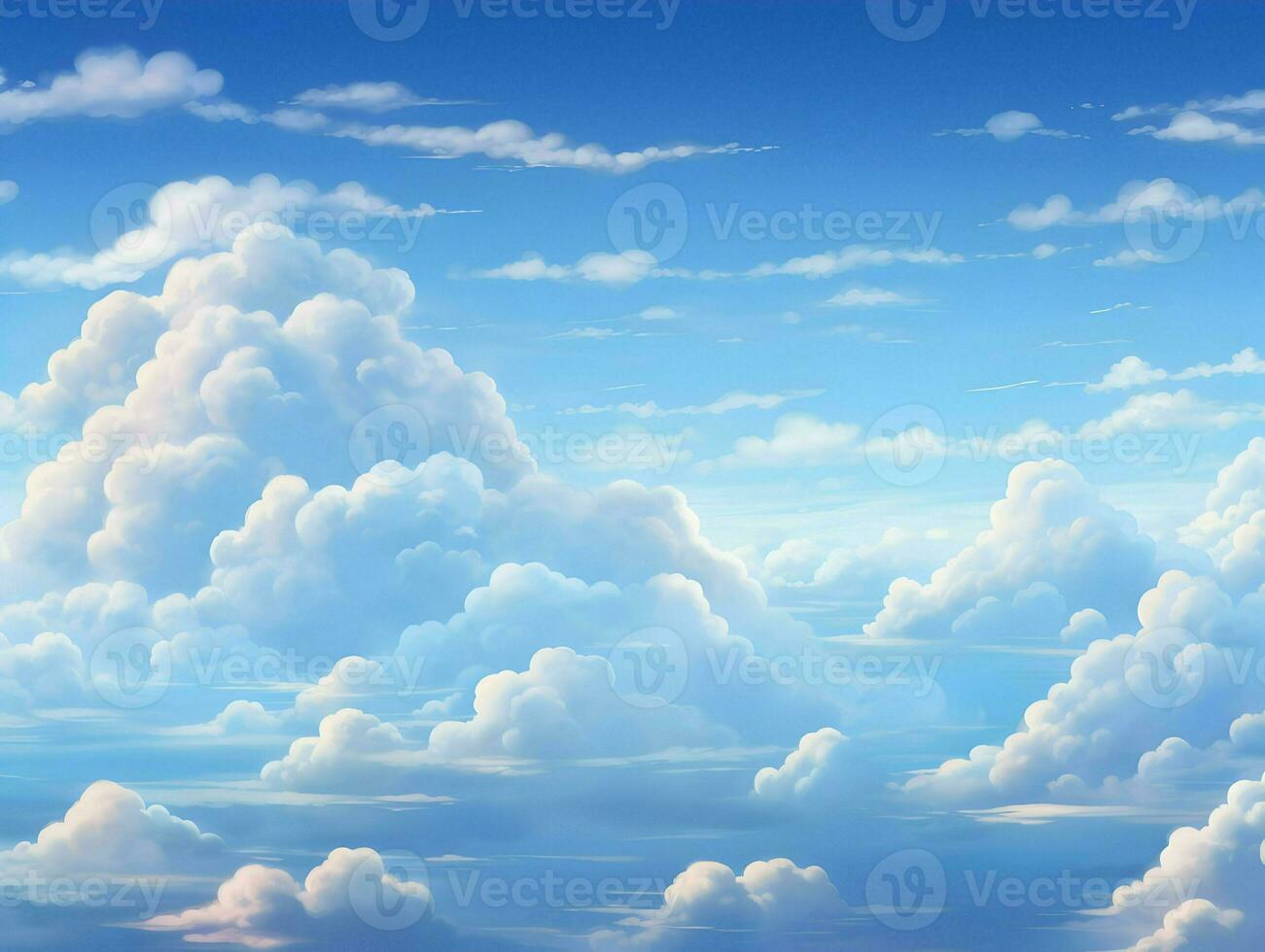 Realistic clouds background. High quality. AI Generative photo