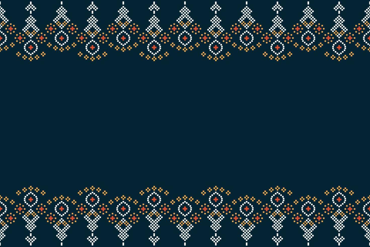 étnico geométrico tela modelo cruzar puntada.ikat bordado étnico oriental píxel modelo azul antecedentes. resumen, vector, ilustración. textura,ropa,marco,decoración,motivos,seda fondo de pantalla. vector