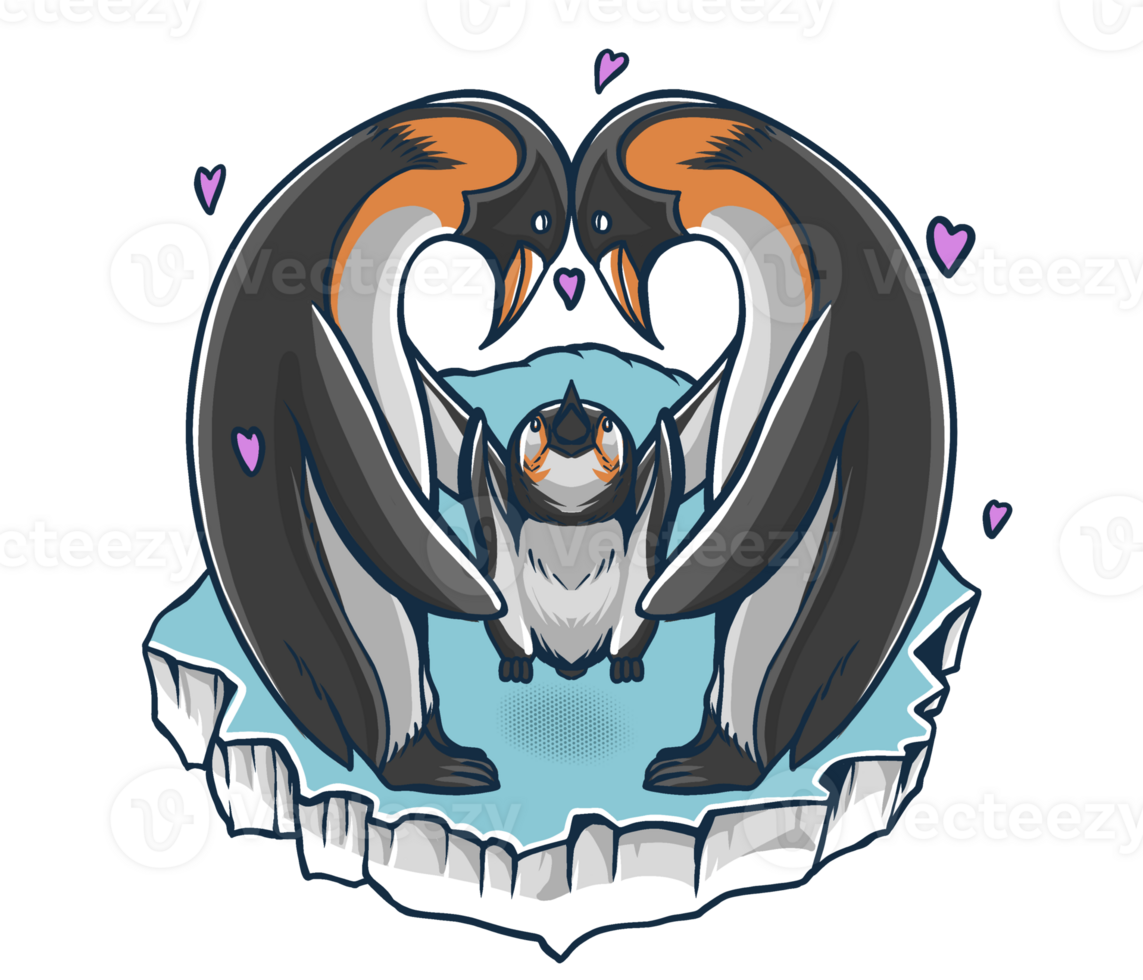 penguin love language png