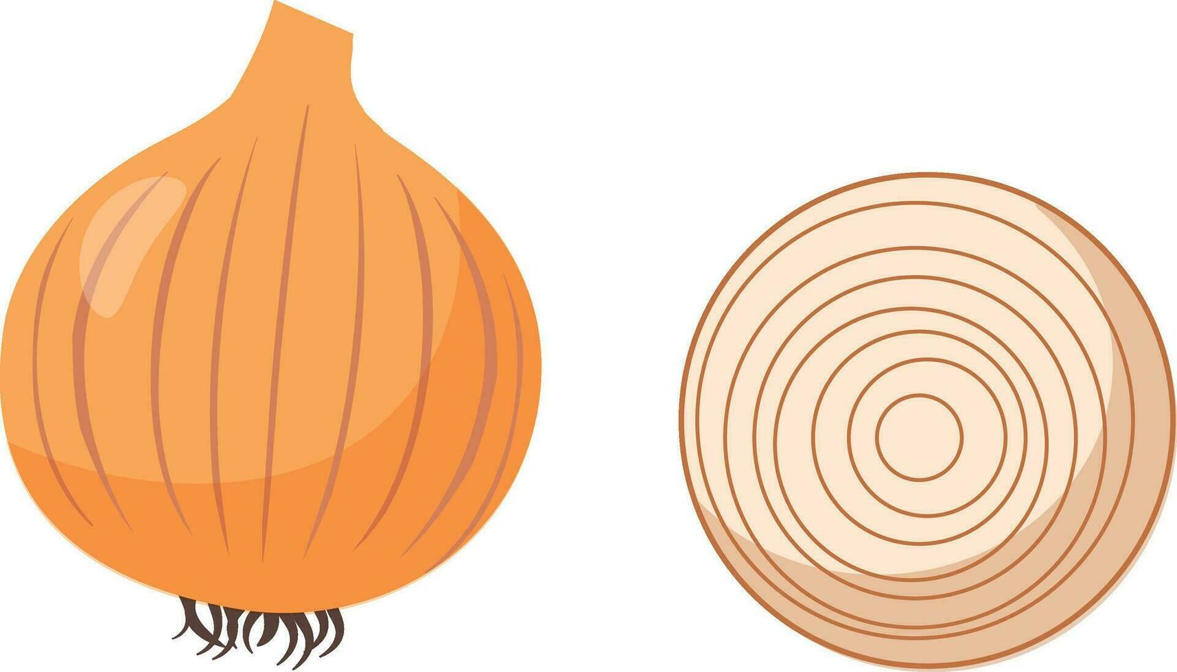 Onion cartoon vector. free space for text. wallpaper. symbol. vector