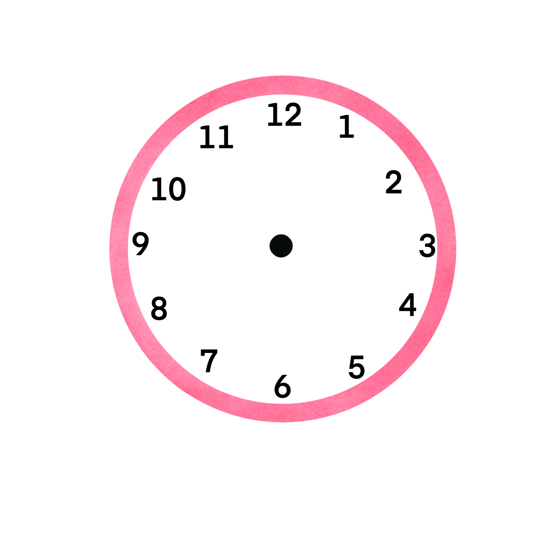 The clock has no hands. 34597472 PNG
