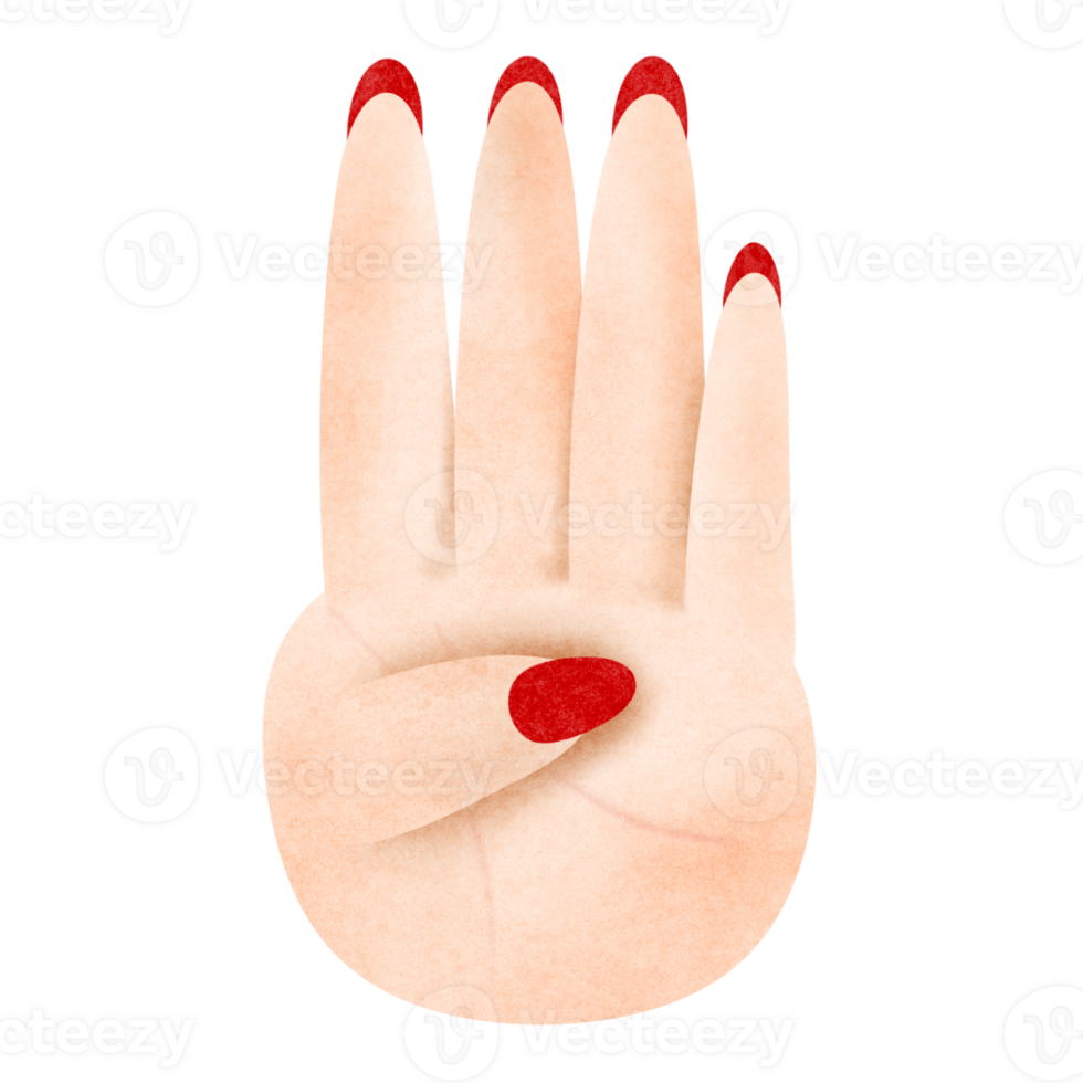 Sign language  hand finger png
