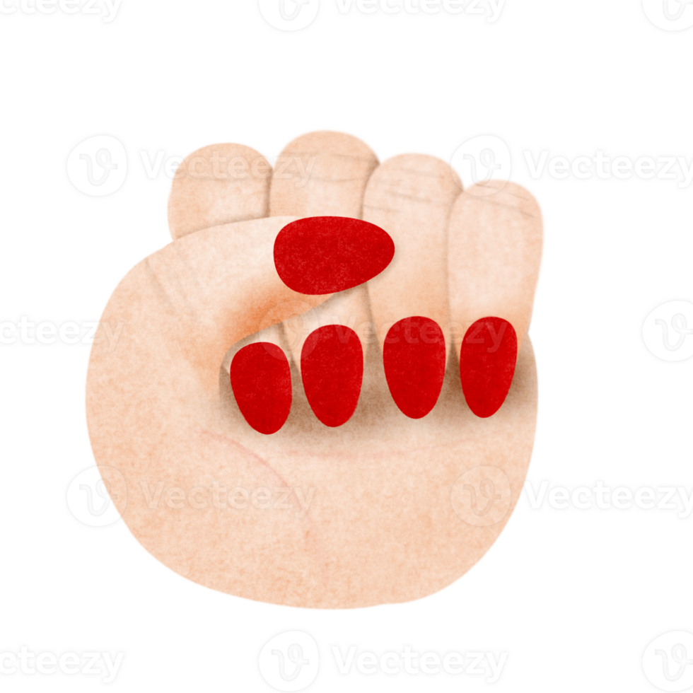Sign language  hand finger A handful, a fist. png